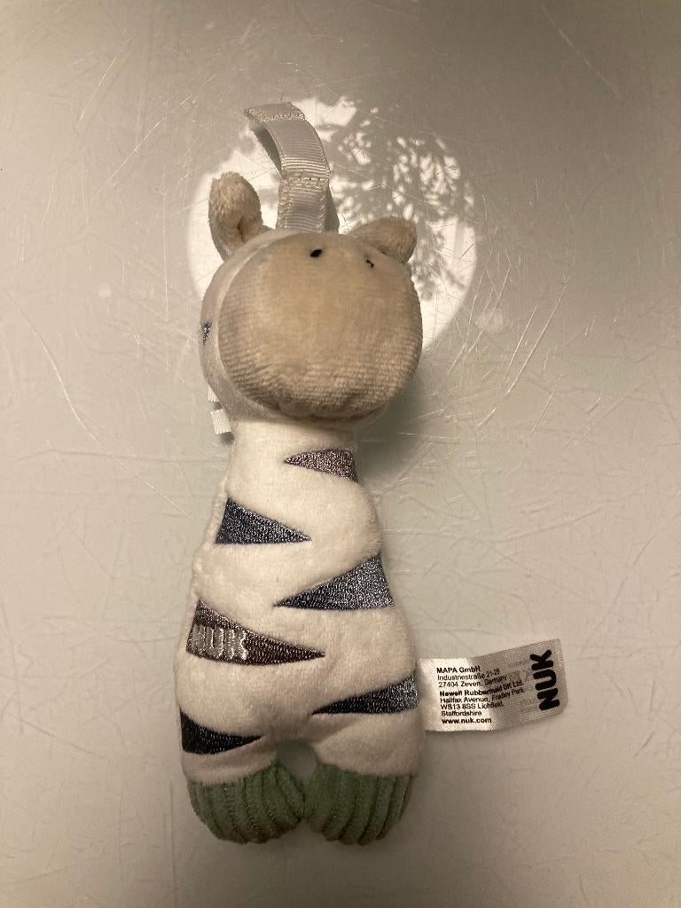 NUK Little Friend met bandje voor speen Zebra knuffel, Ophalen of Verzenden, Nieuw, Overige typen