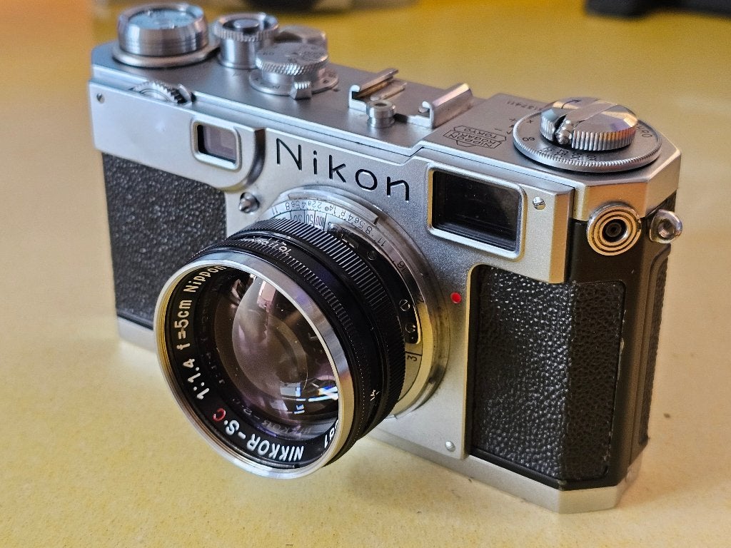 Nikon S2 & 5cm 1.4, Verzenden, Gebruikt, Compact, Nikon