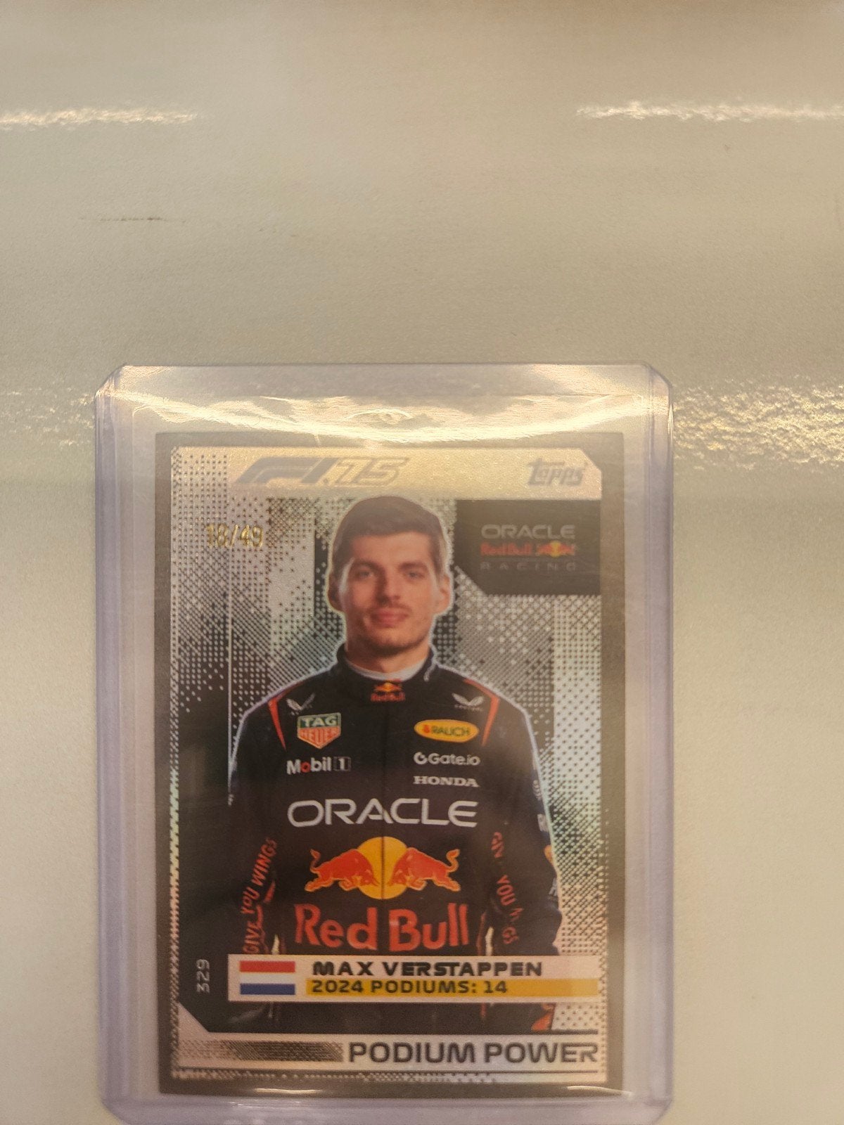 329 max verstappen podium power parallel /49 topps turbo f1, Ophalen of Verzenden, Nieuw, Plaatje