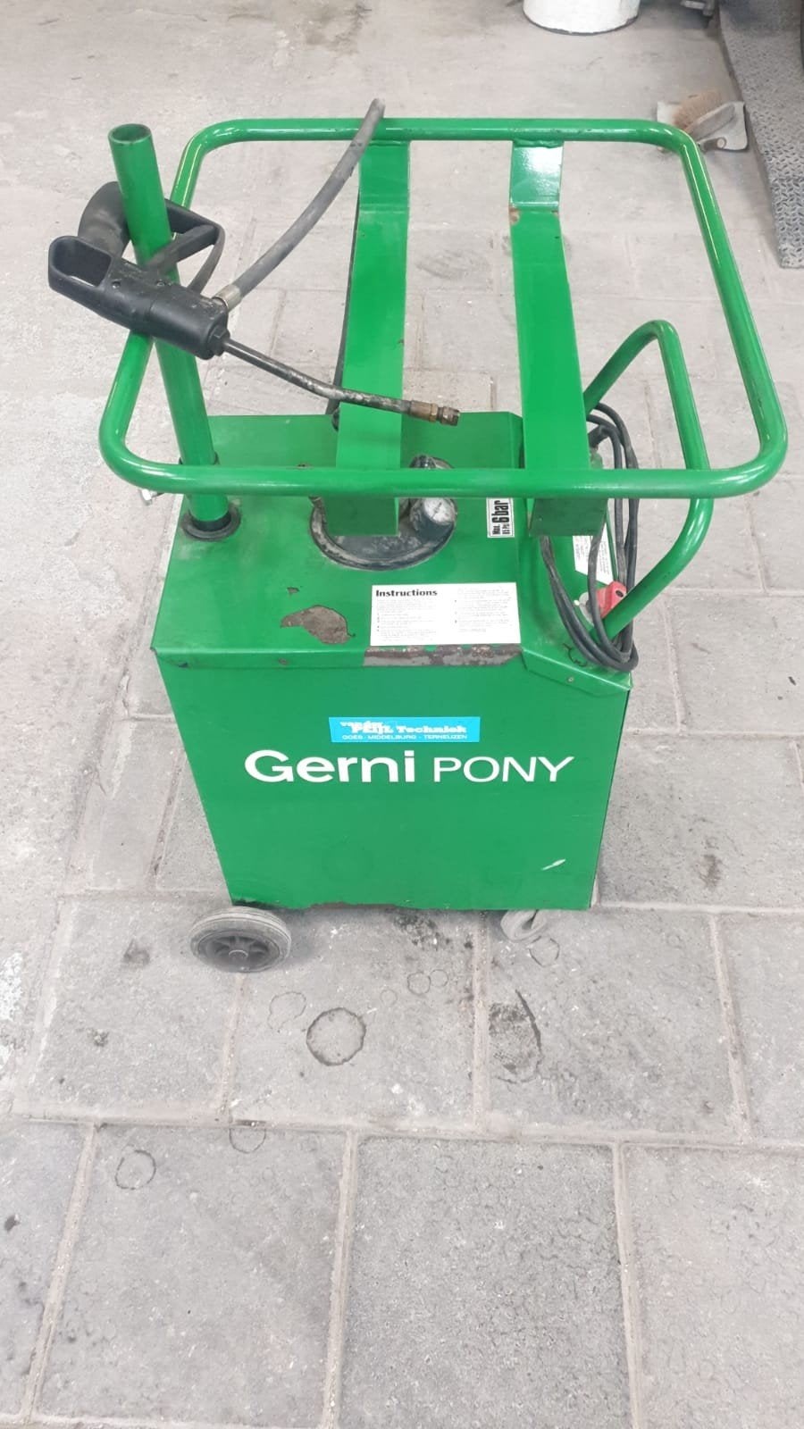 mobiel remmenreiniger, Ophalen