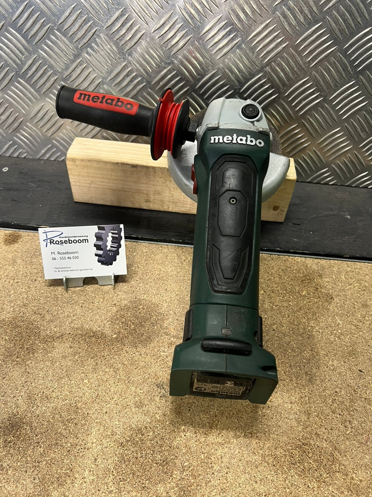 Metabo accu haakse slijper type w18LTXquick 125 mm, Www.metabo .com, Gebruikt, Haakse handslijpmachine, Ophalen of Verzenden