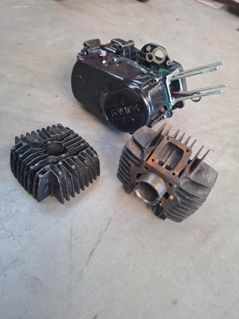 Tomos 50cc blok met DMP kop, zonder ontsteking, Ophalen of Verzenden, Gebruikt, Blok, Tomos
