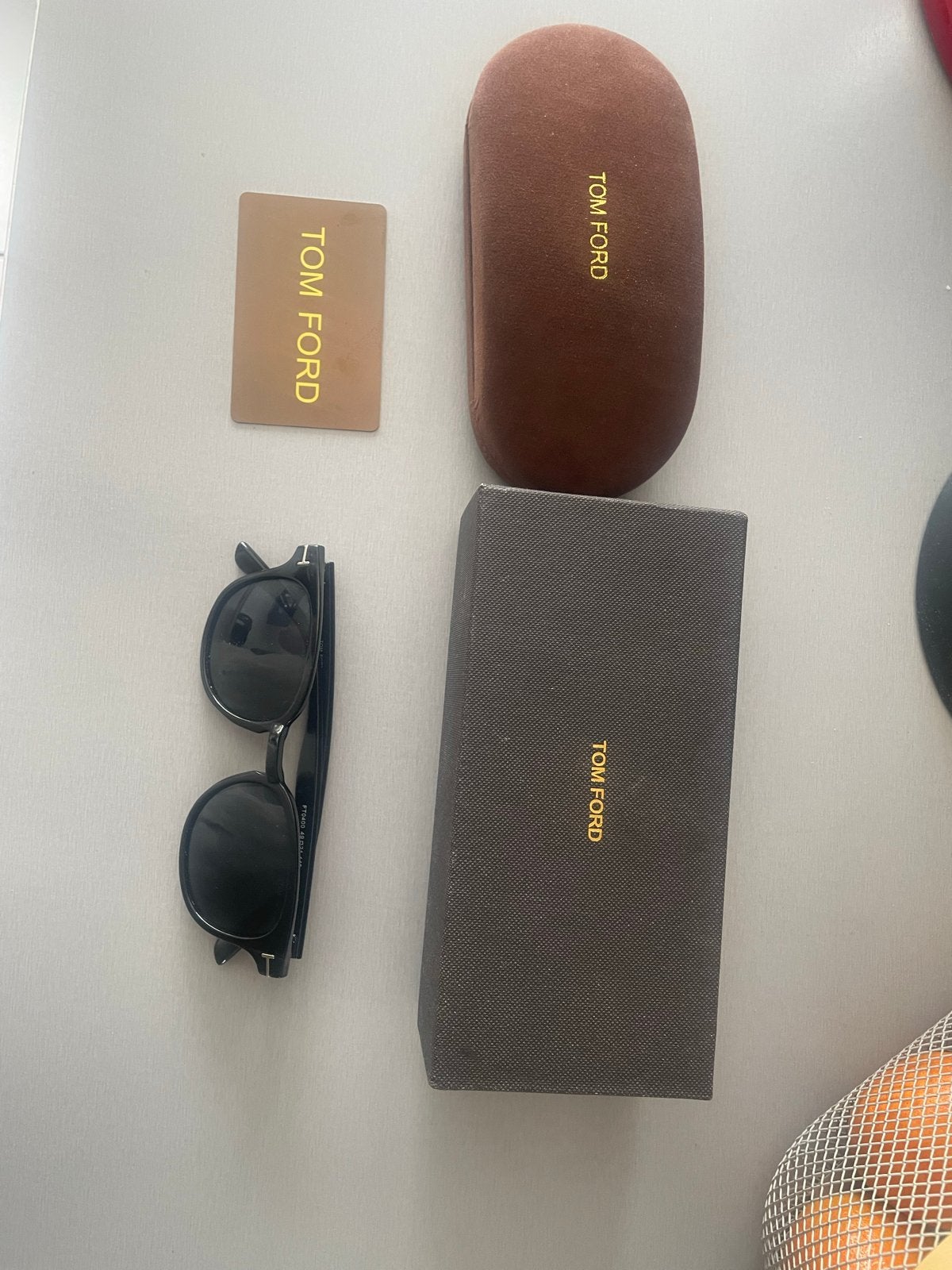 Tom Ford Zonnebril met etui en doos, Doe-het-zelf en Verbouw, Ophalen of Verzenden, Zo goed als nieuw