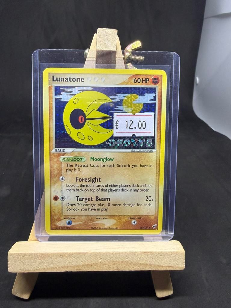 Lunatone 36 reverse holo nm/gd, Ophalen of Verzenden, Zo goed als nieuw