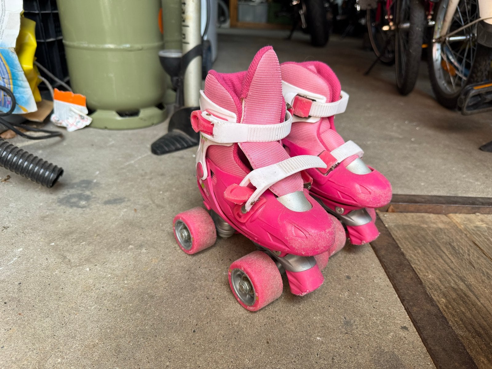 Roze verstelbare rolschaatsen - Maat 26-29, Ophalen, Verstelbaar, Gebruikt, Kinderen