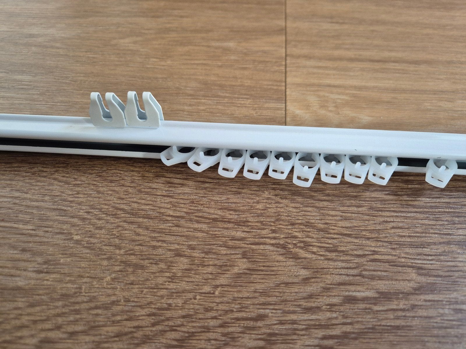 Gordijnrails NIEUW 1 meter lengte, Ophalen, Wit, Metaal, Nieuw