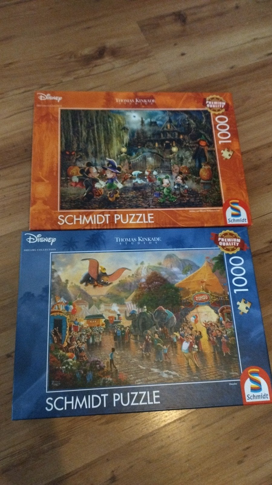 Thomas Kinkade Disney Puzzels: Halloween Mickey & Dombo, Ophalen, Zo goed als nieuw, Schmidt Puzzle