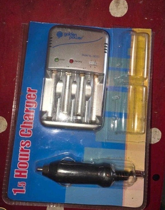 Golden Power 1.5 Uurs Oplader met Auto Adapter, Ophalen of Verzenden, Nieuw