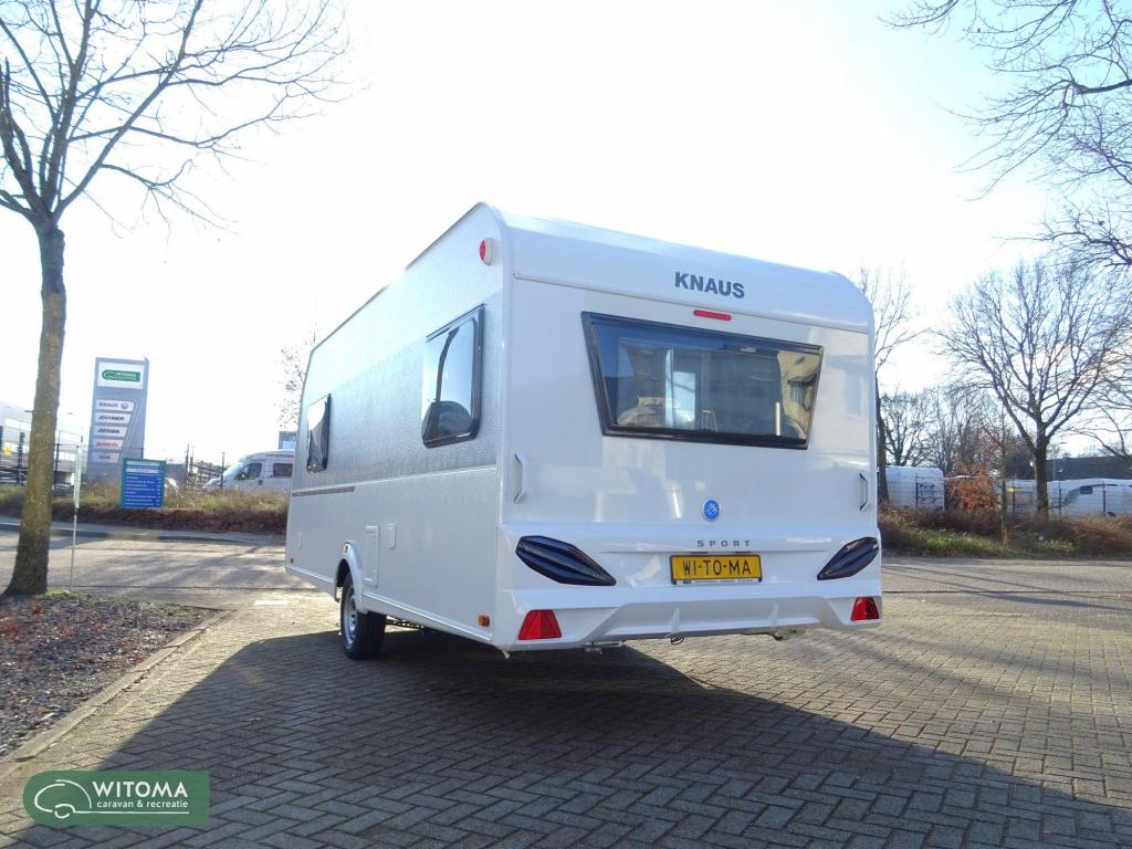Knaus Sport 500 EU € 3.035,- Voordeel!, Caravans en Kamperen, Schokbreker, Rondzit, Bedrijf, 5 tot 6 meter