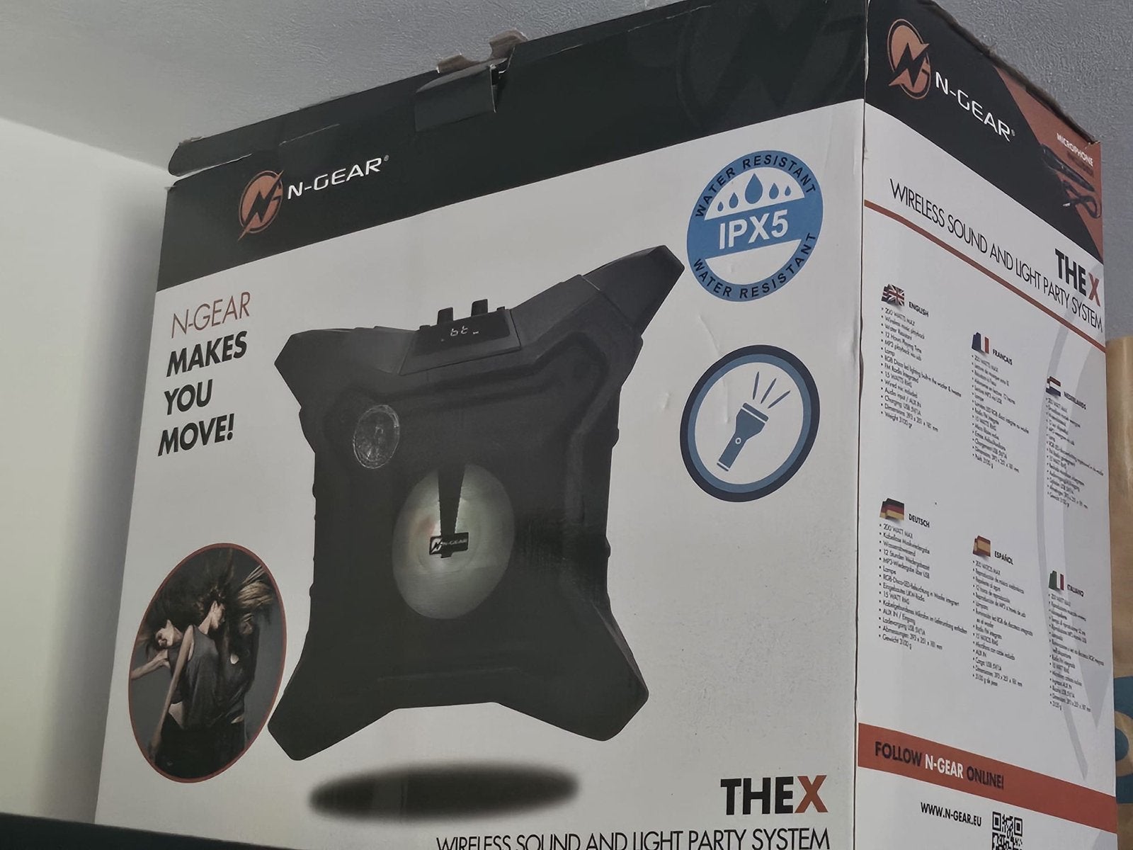 N-GEAR THE X Draagbare Party Speaker - Waterbestendig, Overige merken, Party speaker, Ophalen of Verzenden, Zo goed als nieuw