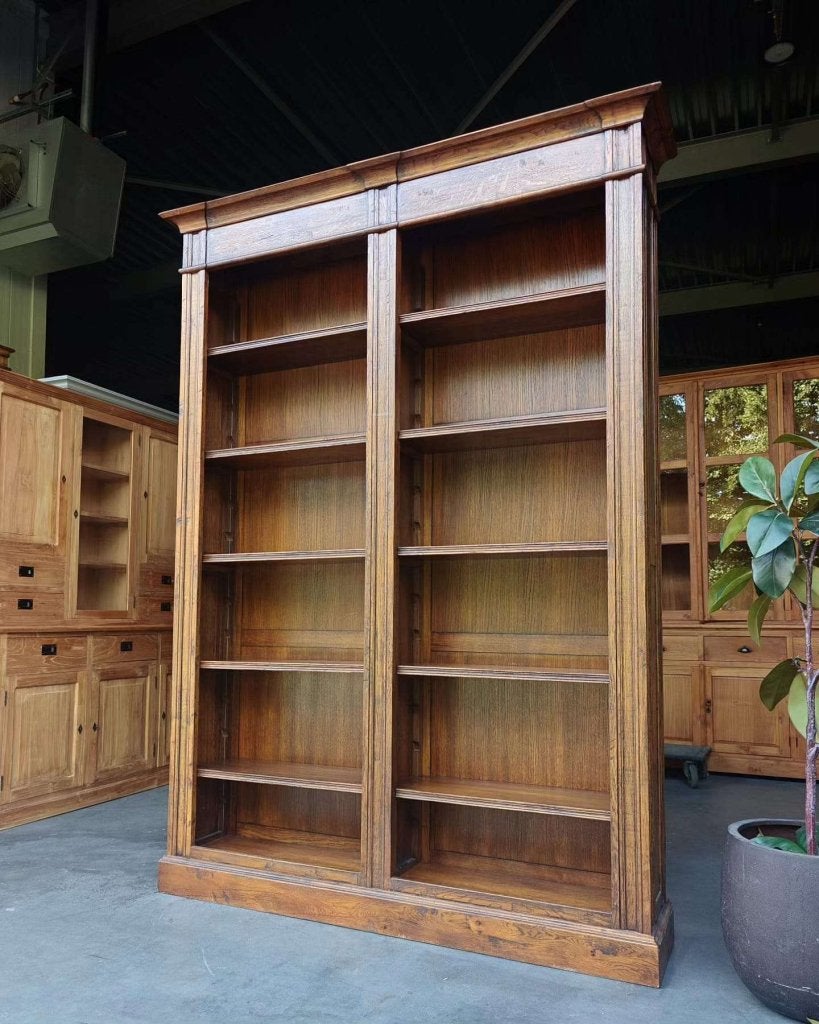 Grote klassieke boekenkast | Eikenhout | Demontabel |  #8356
