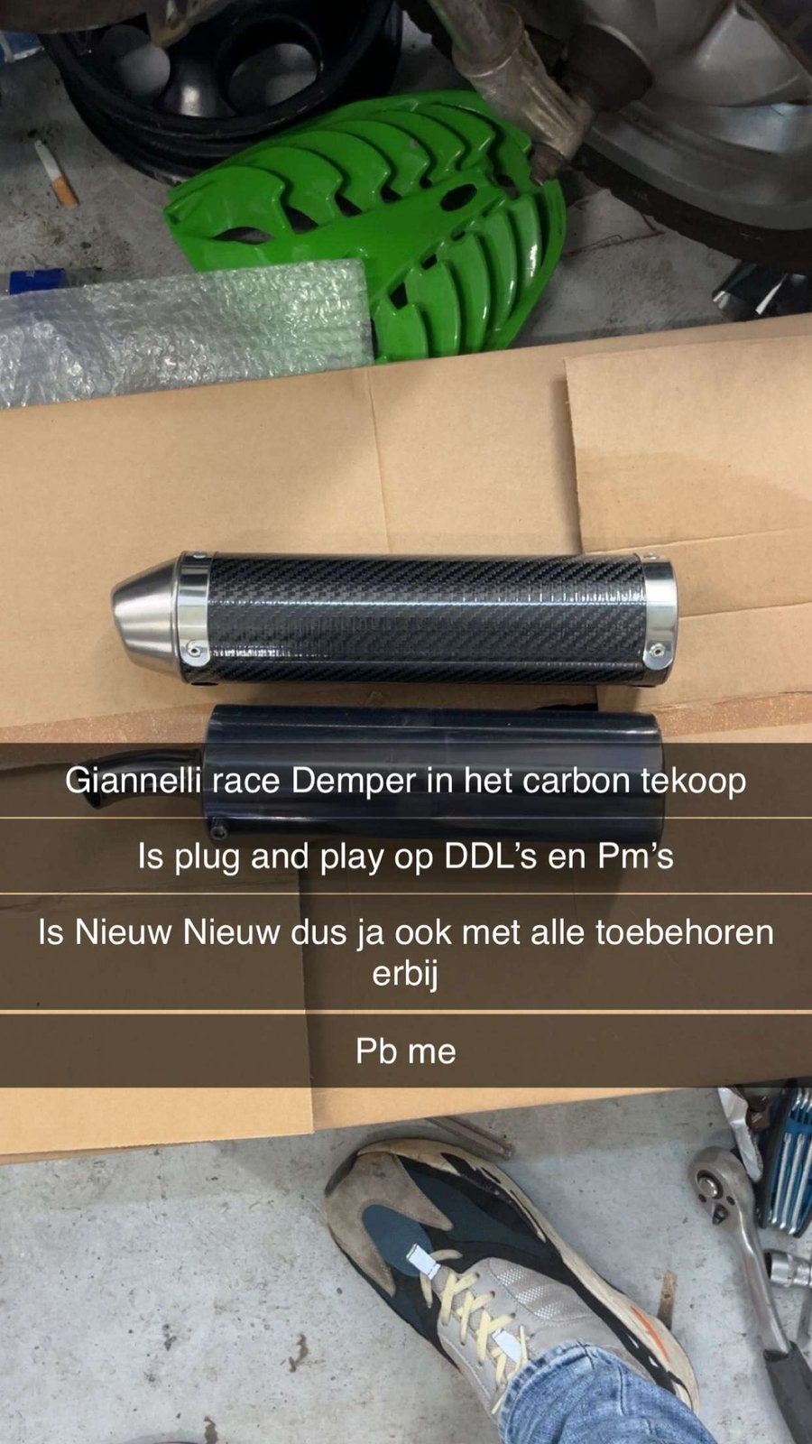 Giannelli race Demper Carbon, Ophalen of Verzenden, Nieuw, Uitlaat, Piaggio