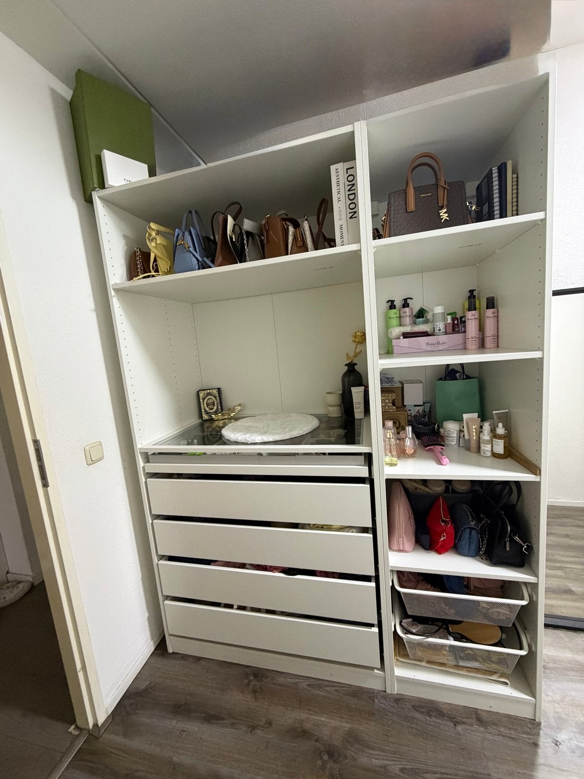 IKEA dressing / open kledingkast 150 cm - zo goed als nieuw, Ophalen, 100 tot 150 cm, 200 cm of meer, Zo goed als nieuw
