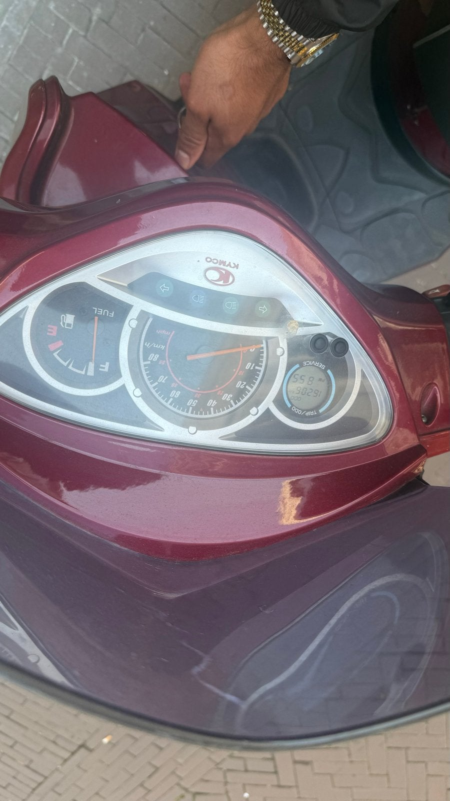 Kymco People S Scooter - 16.353 km - Inclusief helm, Fietsen en Brommers, Ophalen of Verzenden, Gebruikt, Benzine, People S