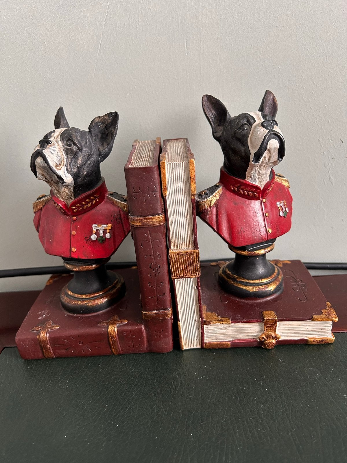 Klassieke Engelse boekensteunen - Engelse Bulldog, Ophalen, Meerkleurig, Overige materialen, Klassiek