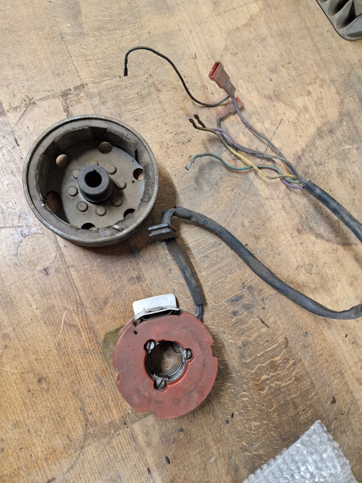 Kreidler LK ontsteking Motoplat 6V 35/30-10W., Ophalen of Verzenden, Gebruikt, Blok