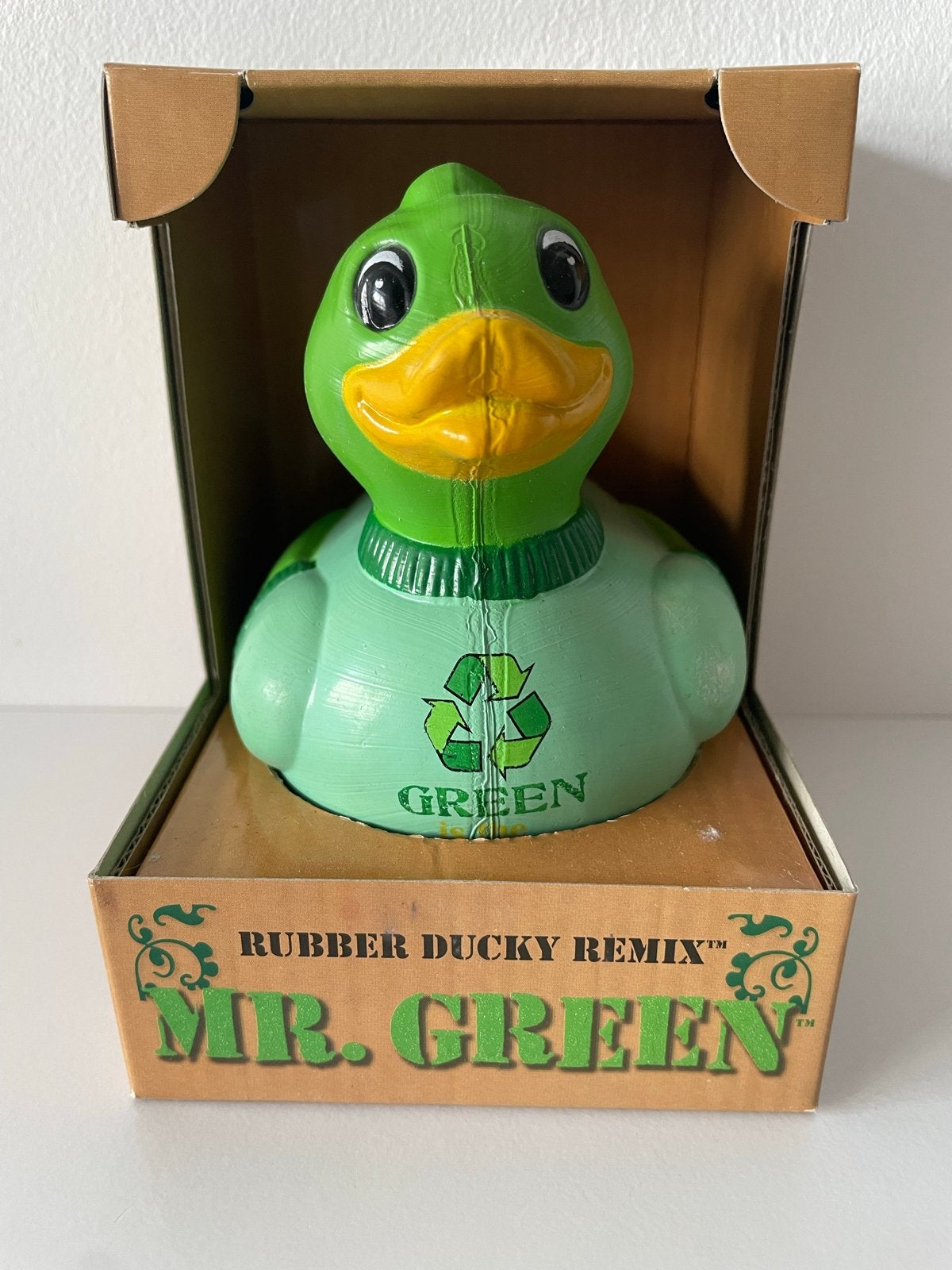 Rubber Duck Mr. Green - Duurzaamheid Badeend, Kinderen en Baby's, Speelgoed | Overig, Nieuw, Jongen of Meisje, Ophalen of Verzenden