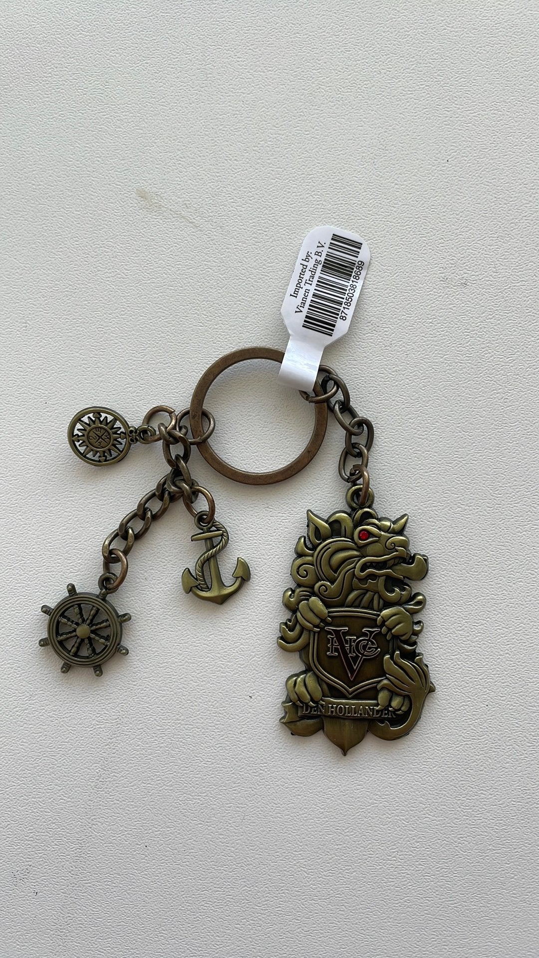 Efteling sleutelhanger De Vliegende Hollander, Verzenden, Nieuw, Button of Speldje