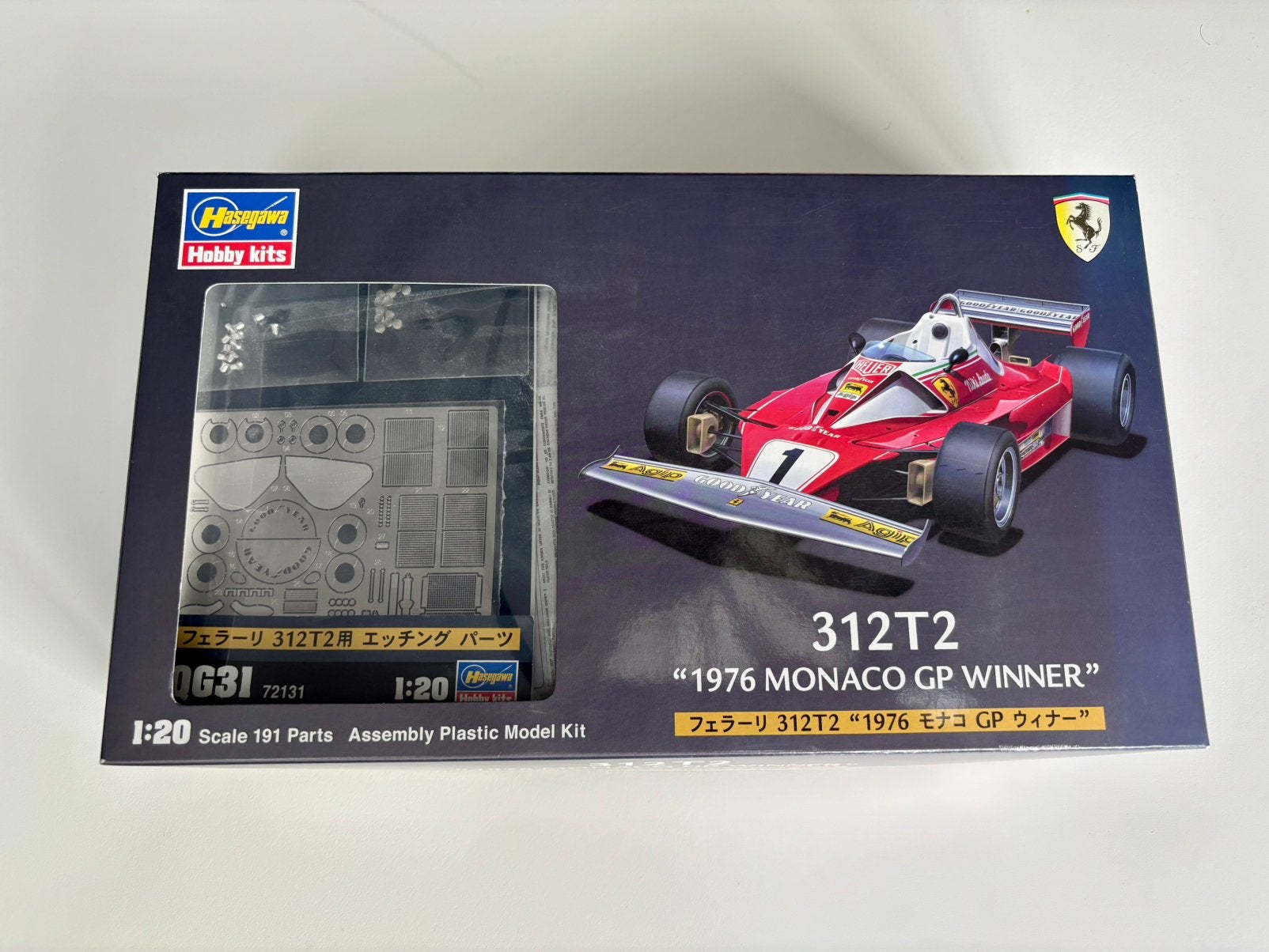 Hasegawa 1:20 Ferrari 312T2 incl. Etching parts, Overige merken, Auto, Groter dan 1:32, Nieuw