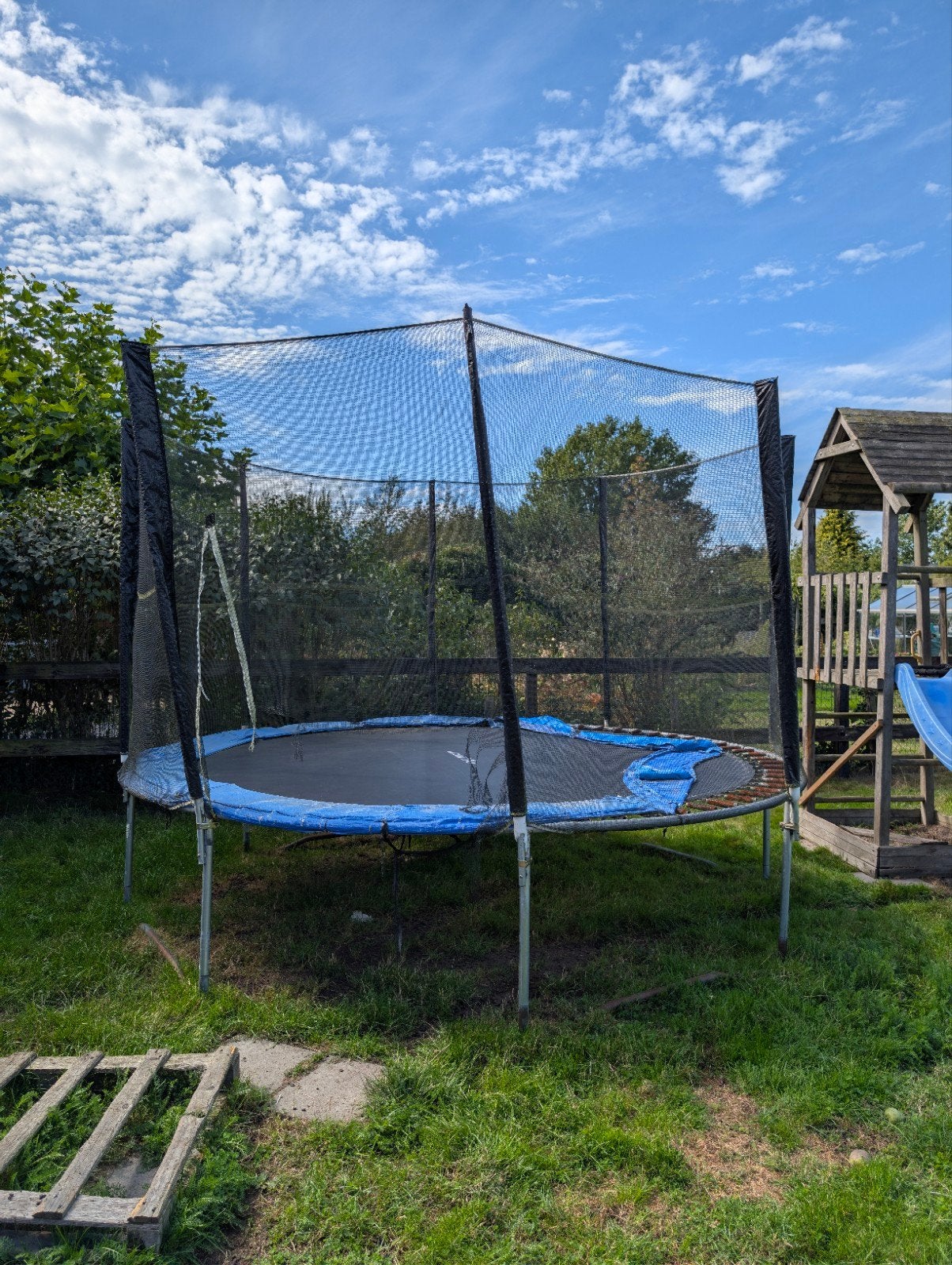 Grote MoonWalker Trampoline met Veiligheidsnet, Ophalen, Gebruikt