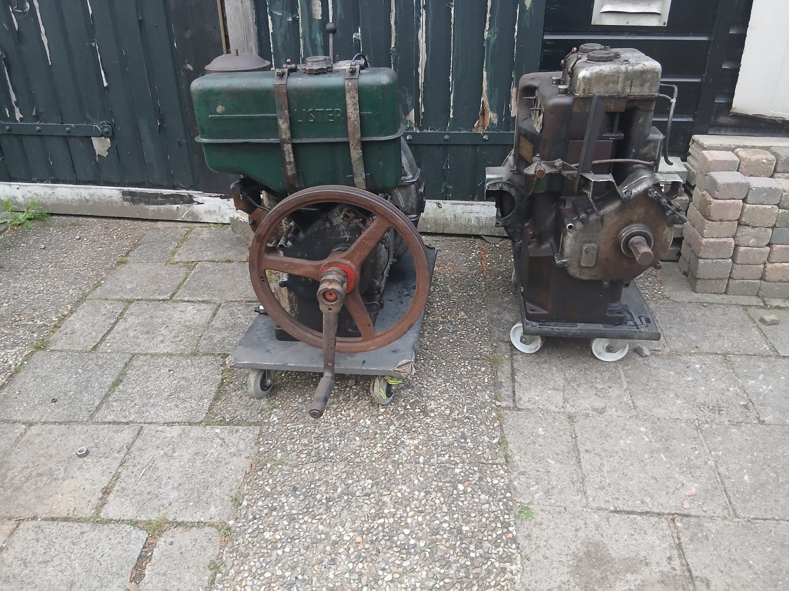 2x 2 cilinder lister, Ophalen, Dieselmotor