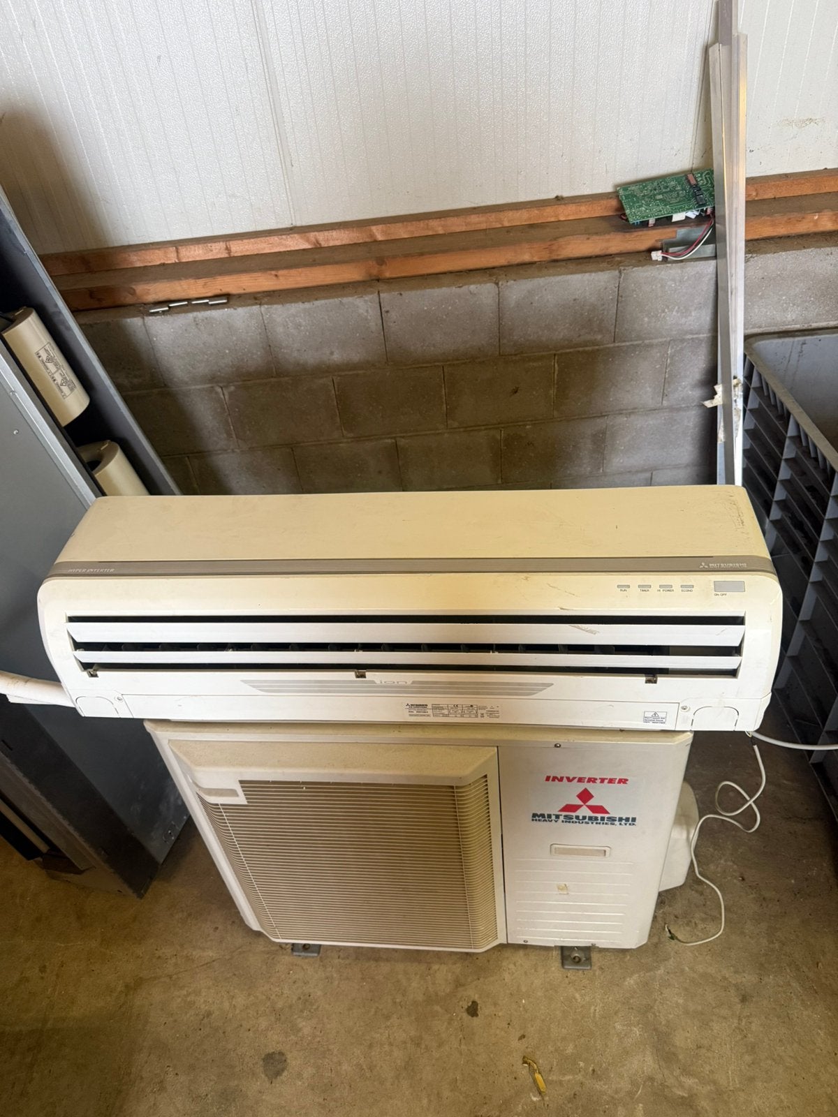 Mitsubishi heavy 7.1 kw airco 2016 goedwerkend, Witgoed en Apparatuur, Ophalen, 3 snelheden of meer, Zo goed als nieuw, Afstandsbediening