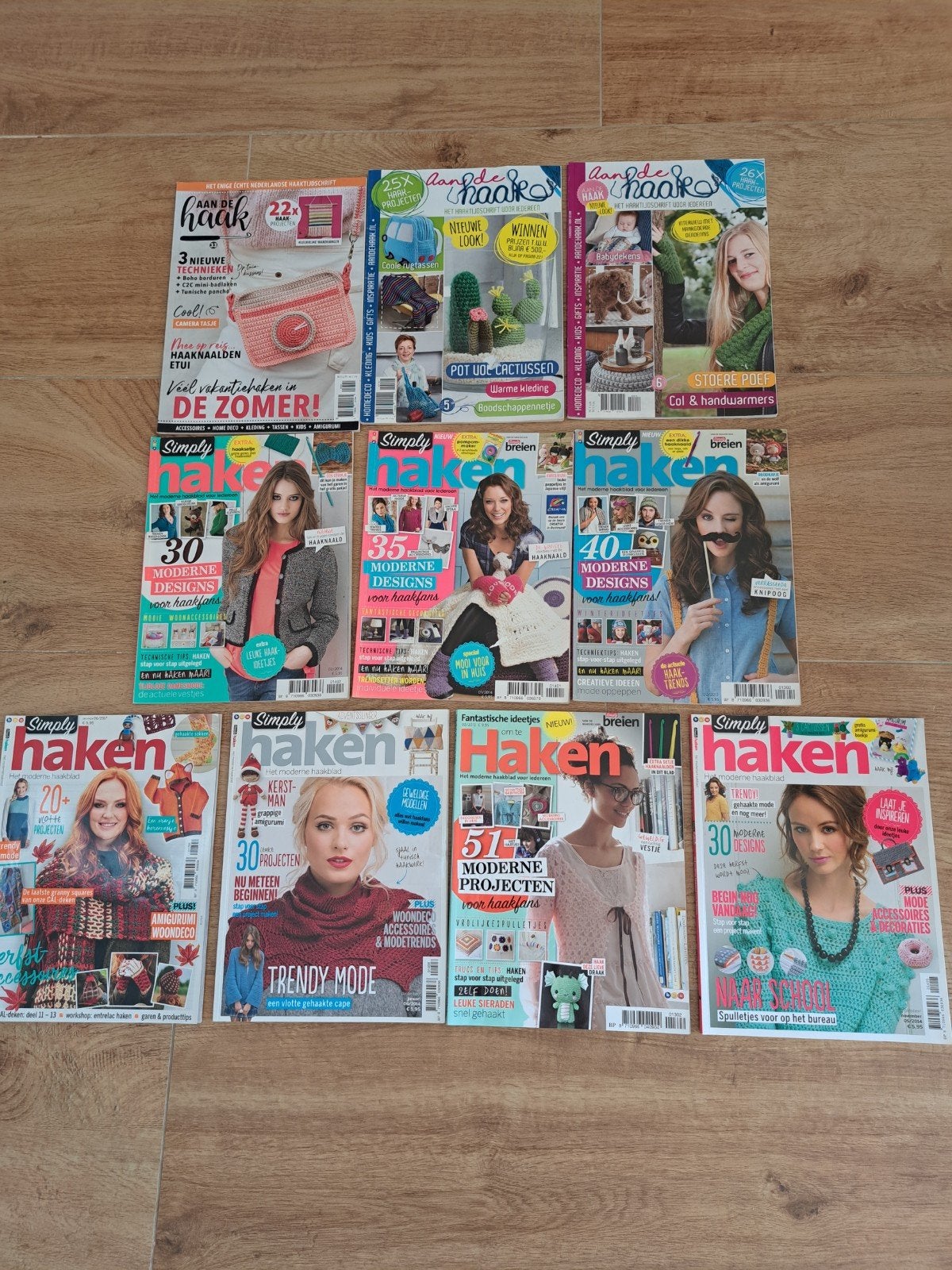 Collectie Simply Haken en Aan de Haak tijdschriften, Ophalen of Verzenden, Haken, Patroon of Boek