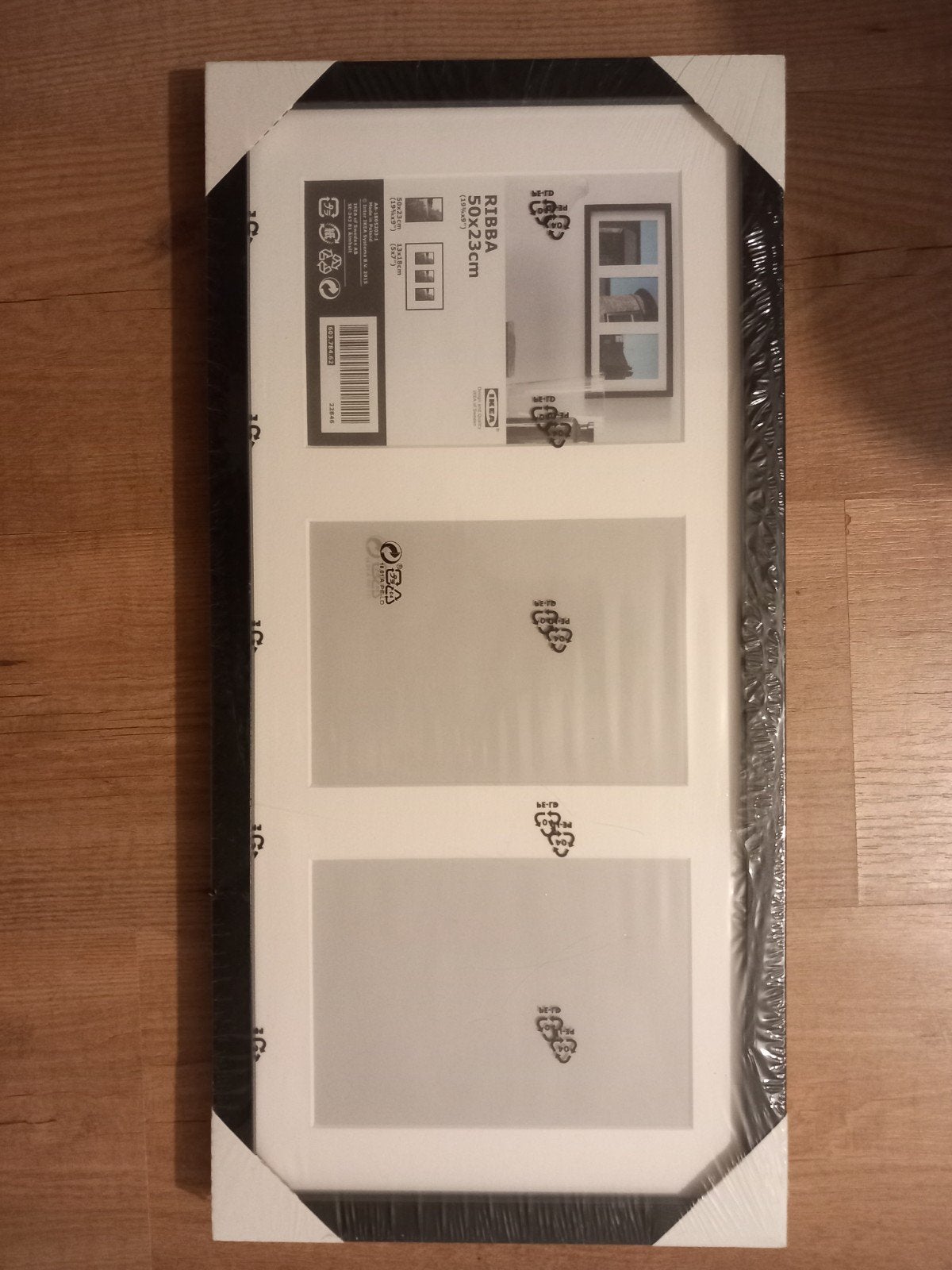 IKEA RIBBA Fotolijst 50x23cm Zwart - Nieuw in verpakking, Ophalen, Kunststof, Nieuw, Fotolijst
