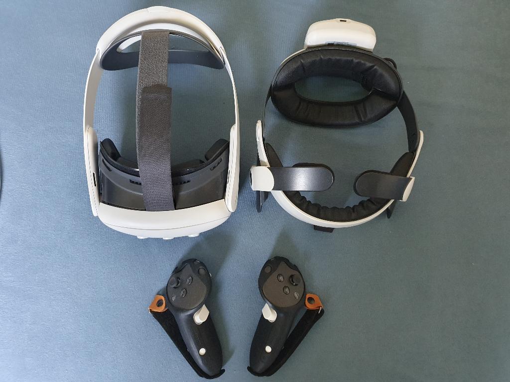 Quest 3 512GB – Zeer uitgebreide set + Garantie (BoboVR), Spelcomputers en Games, Virtual Reality, Ophalen of Verzenden, Zo goed als nieuw