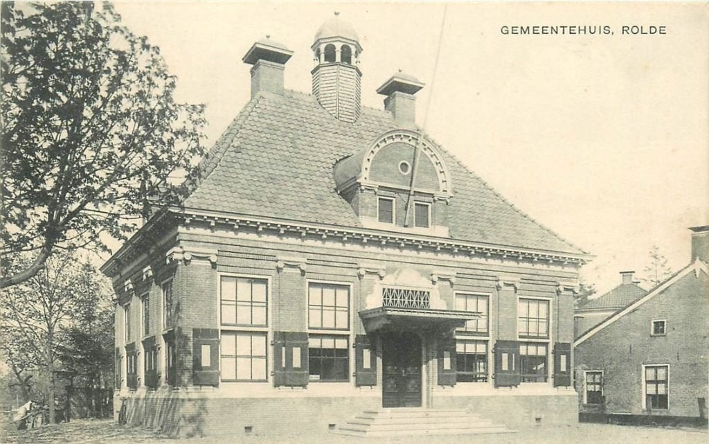 379-246-005 Rolde Gemeentehuis, Verzamelen, Ophalen of Verzenden, Voor 1920, Drenthe