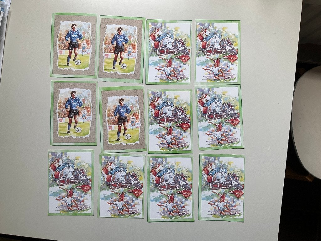 kaarten maken - 3D - voetbal motieven, Hobby en Vrije tijd, Ophalen of Verzenden, Zo goed als nieuw, Man of Vrouw, Knipvel