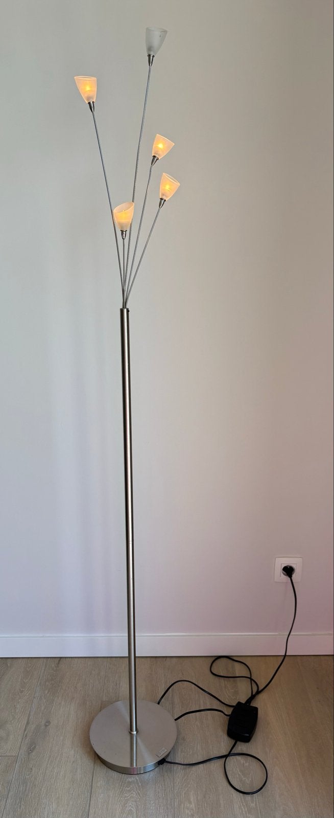 Jan des Bouvrie Vloerlamp met 5 lichtpunten, Huis en Inrichting, Lampen | Vloerlampen, Ophalen, Gebruikt