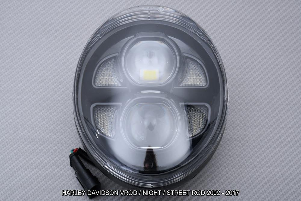 Koplamp / Voorlicht LED AVDB HARLEY DAVIDSON VROD 2002 2017, Motoren, Verzenden, Nieuw