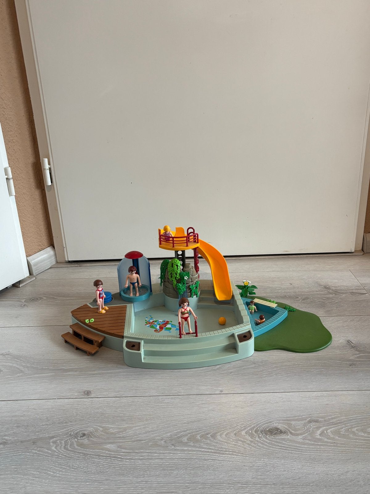 Playmobil Zwembad met glijbaan en figuren, Ophalen, Gebruikt, Complete set