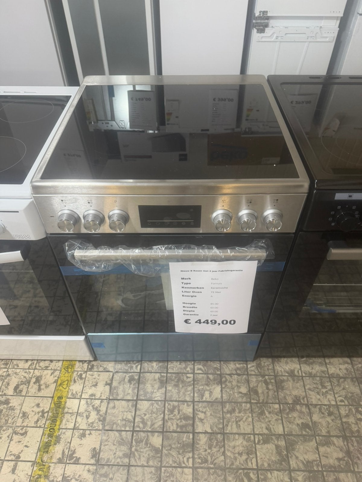Beko keramische fornuis nieuw, Witgoed en Apparatuur, Ophalen, Beko, Keramisch, Nieuw