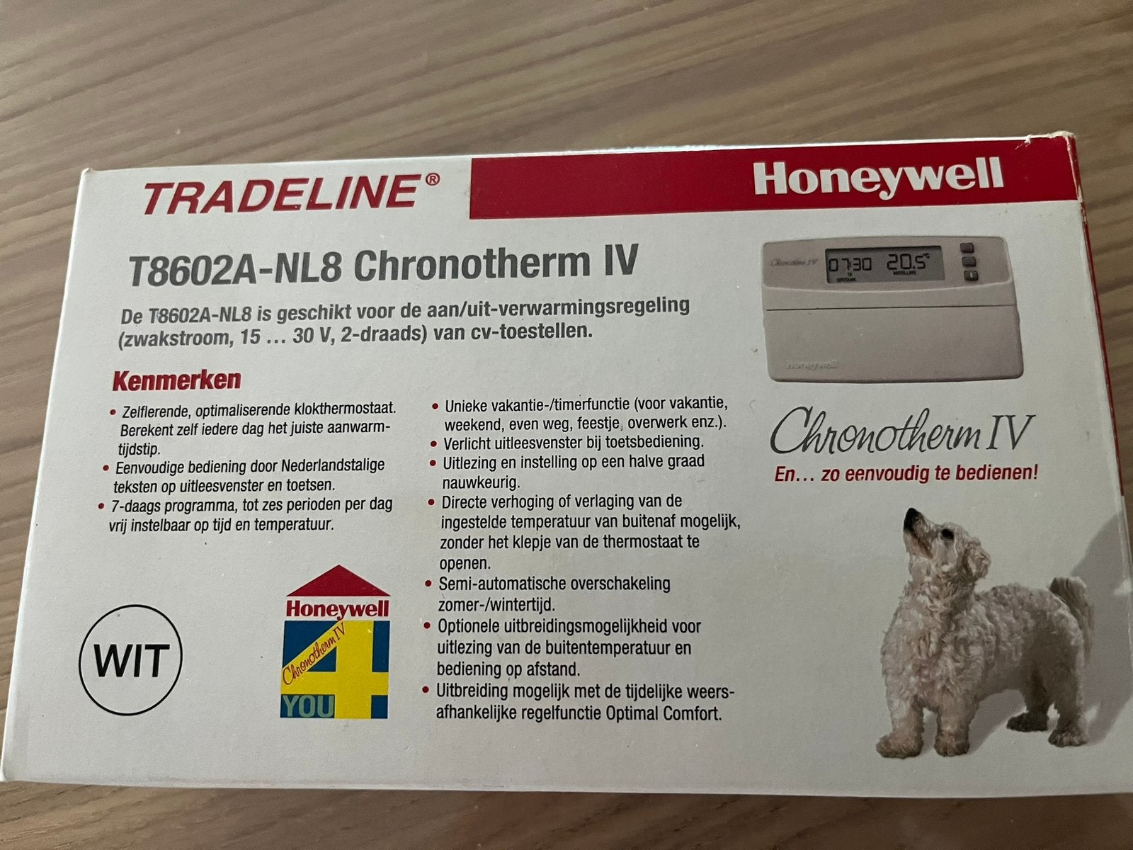 Honeywell klokthermostaat type T8602A-NL8, Ophalen, Zo goed als nieuw