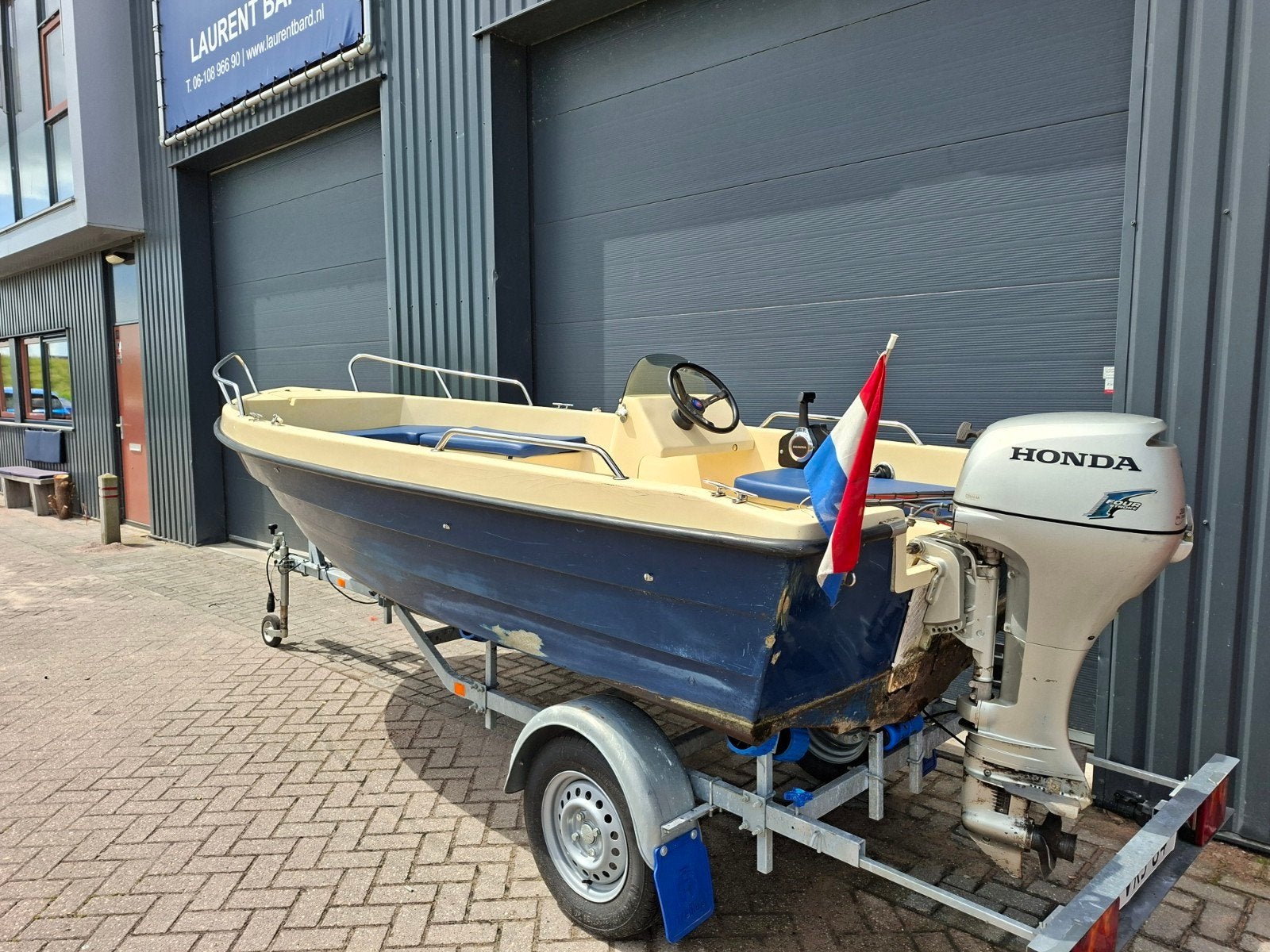 Nicky 420 + Honda 15PK 4 Takt, Watersport en Boten, 10 tot 30 pk, Gebruikt, 15 pk, Viertaktmotor