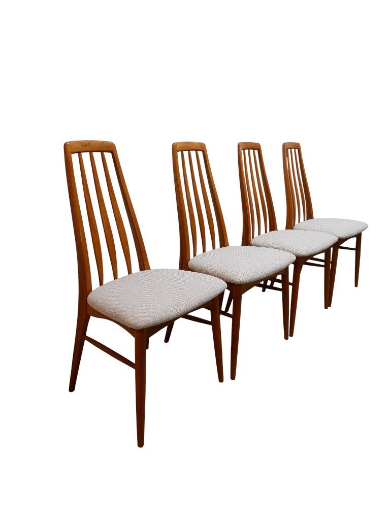 Set van 4 Niels Koefoed stoelen, jaren 60, Huis en Inrichting, Stoelen, Ophalen, Bruin, Rijksstraatweg 37 Wilp, Scandinavisch