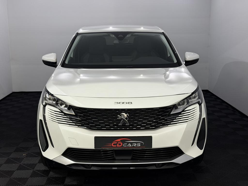 Peugeot 3008 1.2 PureTech Blue Lease Allure 360 Camera, Navi, Stof, Gebruikt, 1199 cc, Wit