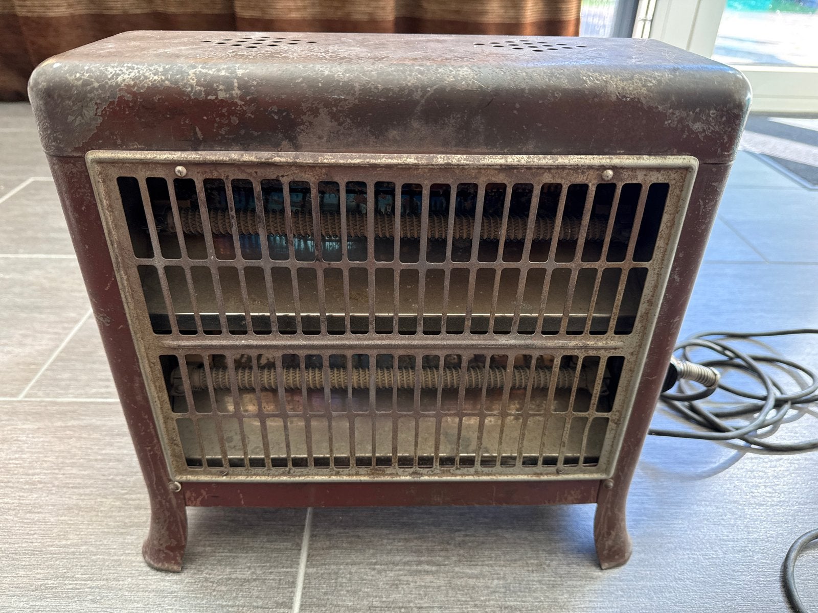 Vintage Stadion elektrische kachel - 220V 1000W, Huis en Inrichting, Kachels, Ophalen, Gebruikt, Overige soorten, Elektrisch