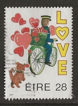Ierland 21, postbode, Verzenden, Ierland, Gestempeld