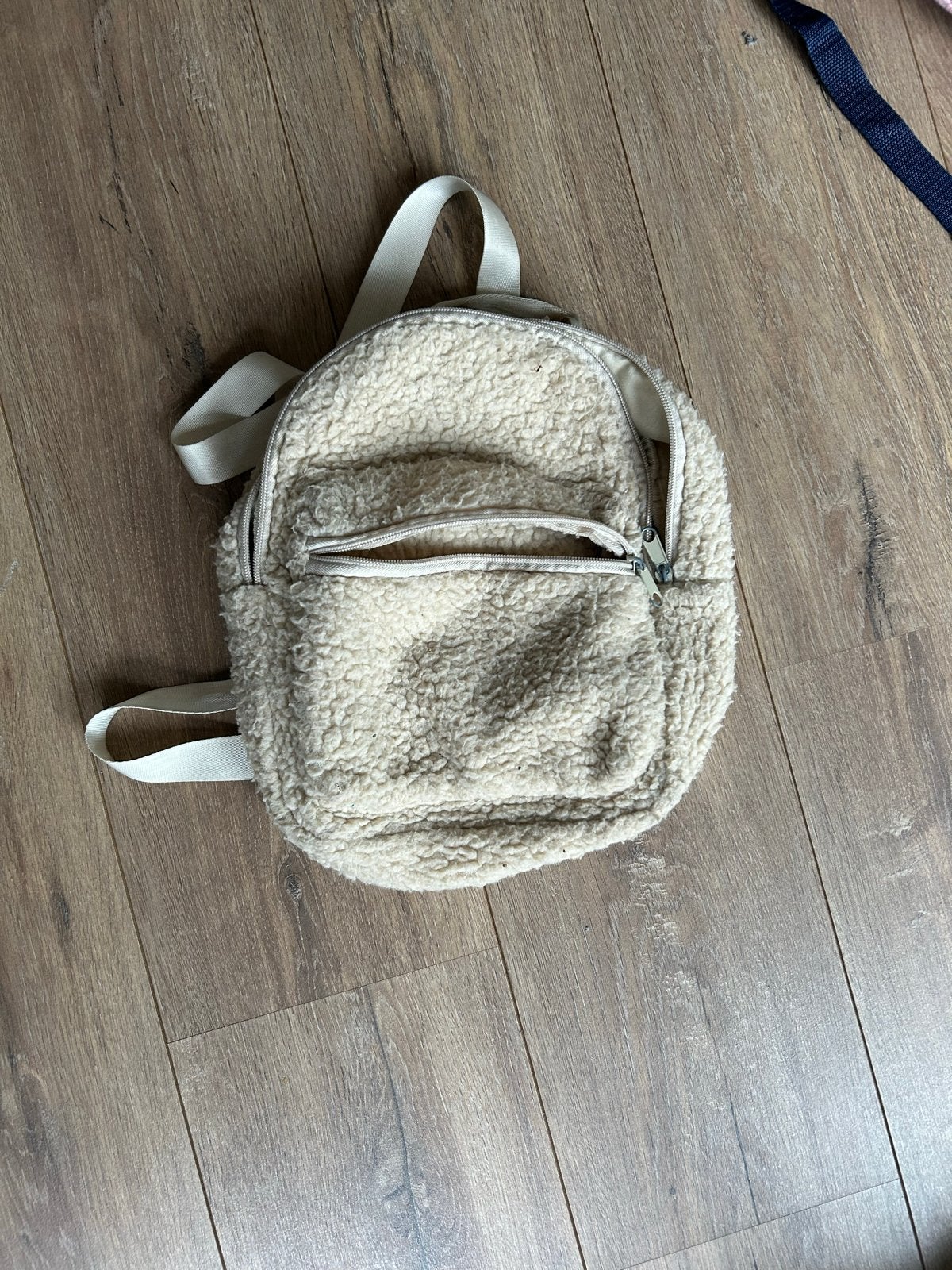 Schattige teddy rugzak - Crème, Overige merken, Gebruikt, Minder dan 30 cm, Ophalen of Verzenden