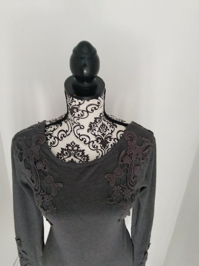 NAUWSLUITEND WARMGRIJS JURKJE MT 36/38 30% KASHMIR, Kleding | Dames, Ophalen, Zo goed als nieuw, Maat 36 (S), Grijs