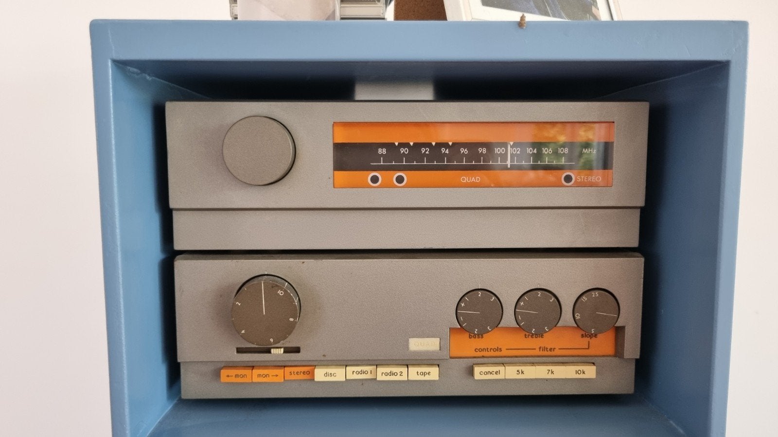 Set Quad FM3, Quad 33 en Quad 303, Audio, Tv en Foto, Versterkers en Receivers, Minder dan 60 watt, Ophalen, Overige merken, Gebruikt