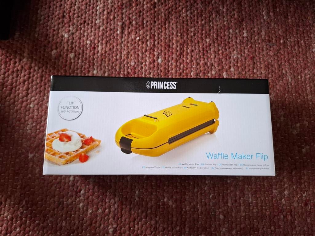 Nieuwe Princess Waffle Maker Flip in verpakking!!, Witgoed en Apparatuur, Wafelijzers, Nieuw, Ophalen of Verzenden