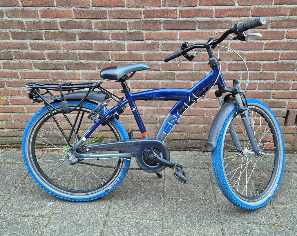 Batavus Snake kinderfiets 24 inch, flitsend blauw, Ophalen, 20 inch of meer, Gebruikt, Velgrem