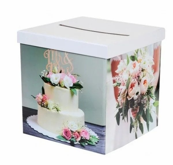 Enveloppendoos en gastenboek Collage de Mariage, Hobby en Vrije tijd, Feestartikelen, Versiering, Nieuw, Ophalen of Verzenden