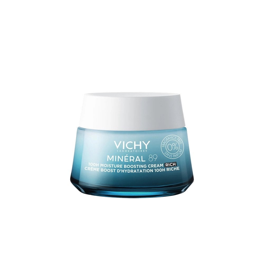 Vichy Minéral 89 100U Hydraterende Rijke Crème Zonder Parfum, Verzenden, Nieuw, Gehele gezicht, Verzorging