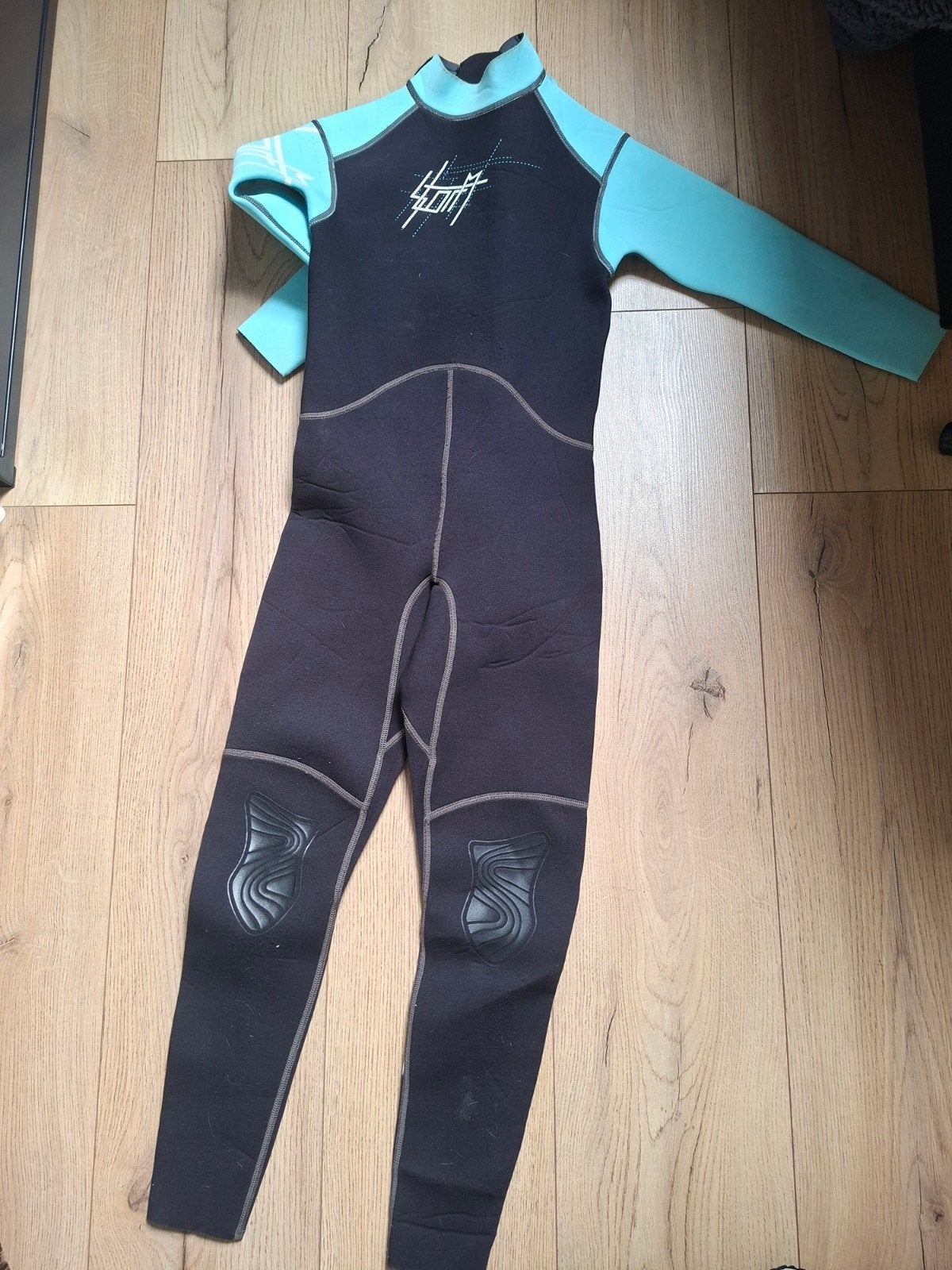 Wetsuit voor kinderen - Zwart/Blauw, Watersport en Boten, Watersportkleding, Wetsuit, Kind, Onbekend, Ophalen of Verzenden