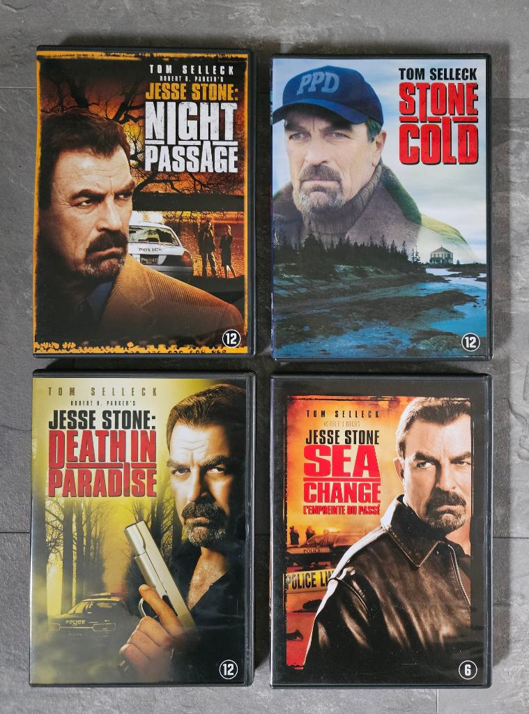 JESSE STONE :  4 Films met Tom Selleck – 4-Dvd Set 37,50, Cd's en Dvd's, Vanaf 12 jaar, Ophalen of Verzenden, Zo goed als nieuw